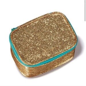 Gold Glitter Cosmetic Bag